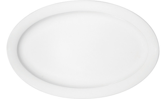 Dimension, Platte oval mit Fahne 319 x 207 mm