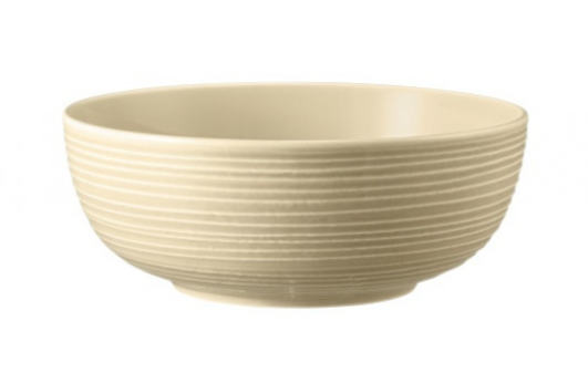 Foodbowl rund mit Relief 204 mm / 1,72 l sandbeige, Höhe 79 mm