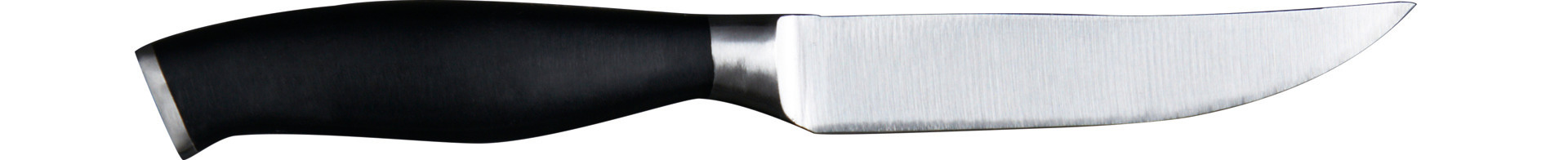 Steakmesser 240 mm geschliffene Klinge schwarzer Kunststoffgriff
