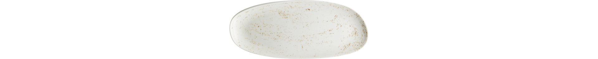 Coupplatte oval 179 x 88 mm Unique weiß