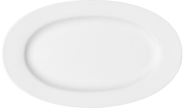 Maitre, Platte oval mit Fahne 330 x 198 mm