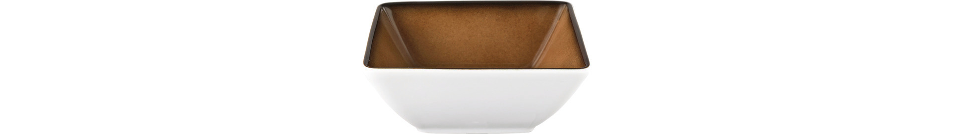 Bowl eckig 150 x 150 mm / 0,60 l caramel -5140