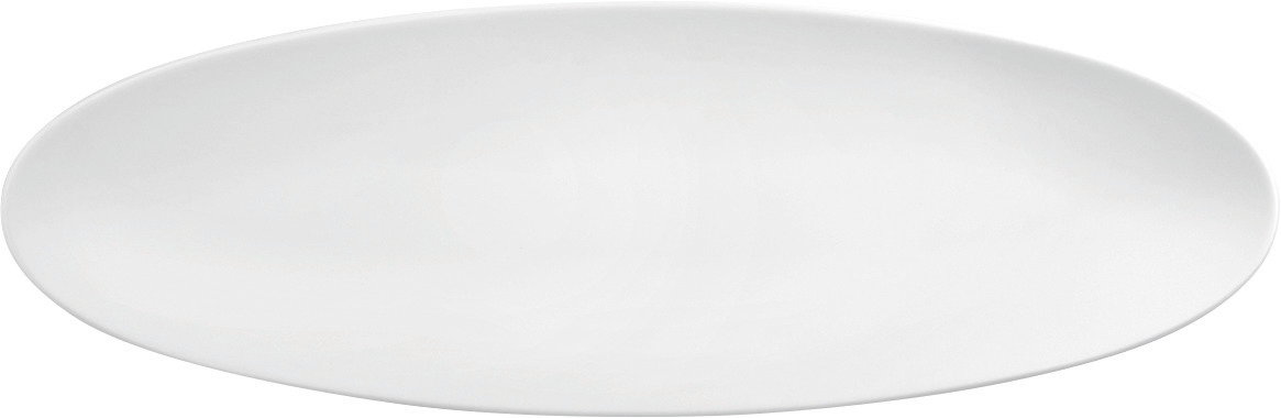 Coupplatte oval 441 x 142 mm weiß uni (M5379)