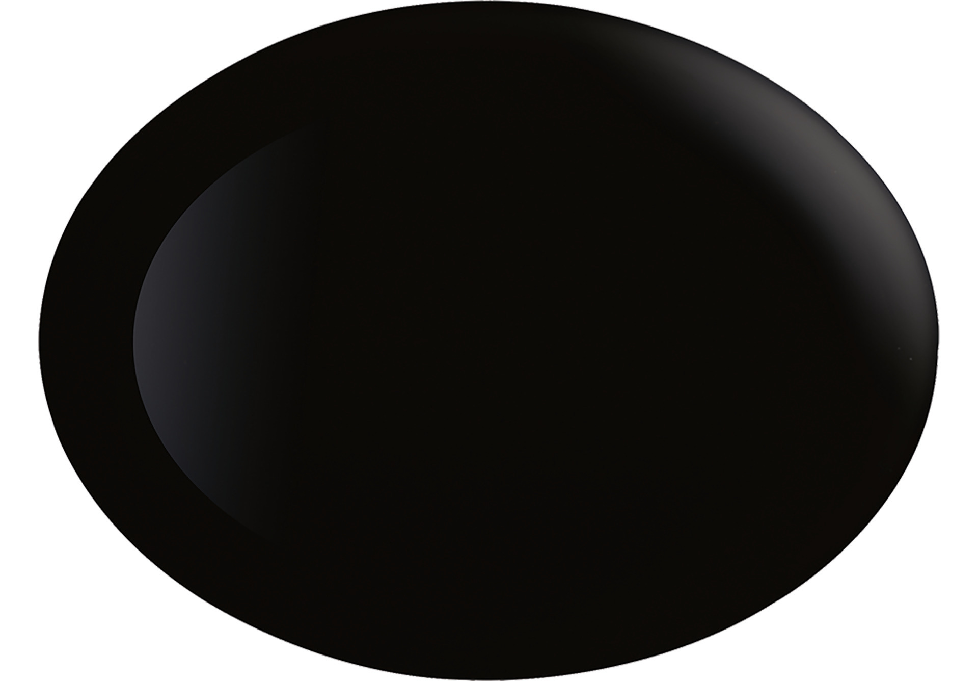 Platte oval 330 x 250 mm / 2,50 l schwarz