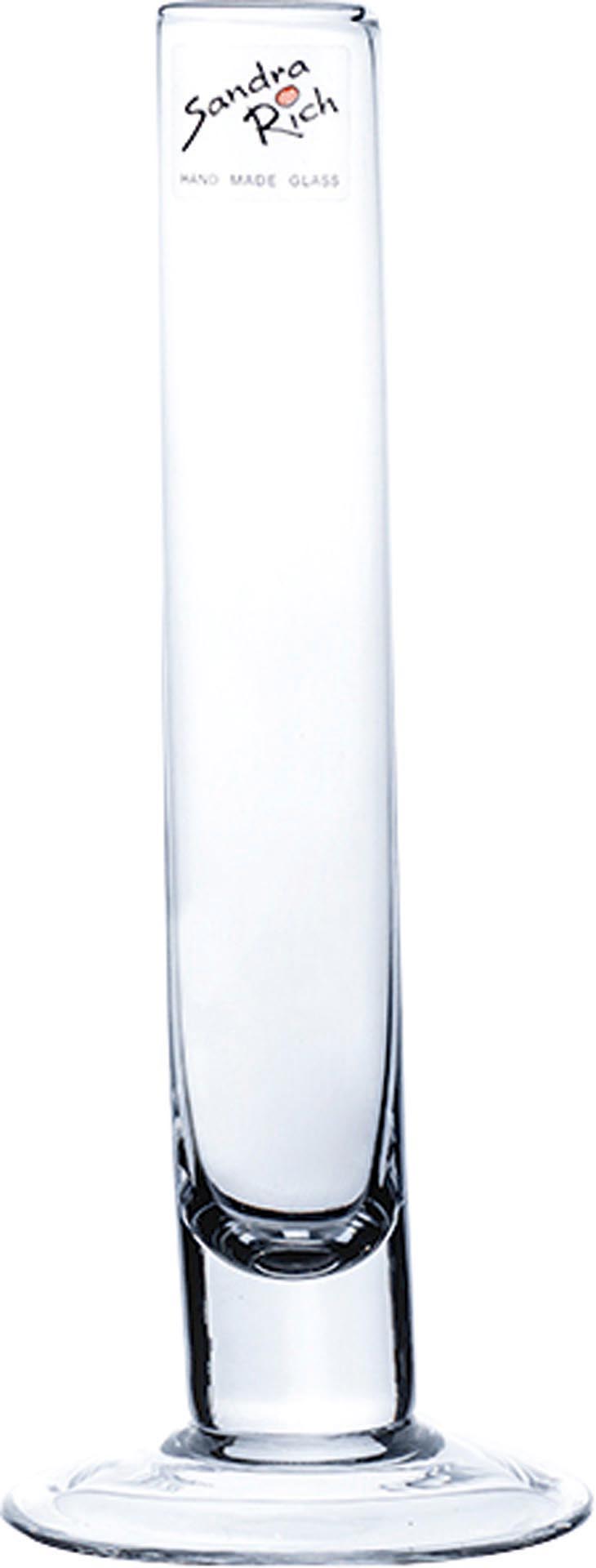 Glasvase "Solifleur" 20 cm / Ø 3 cm # 11237 - Standfuß: Ø 8 cm