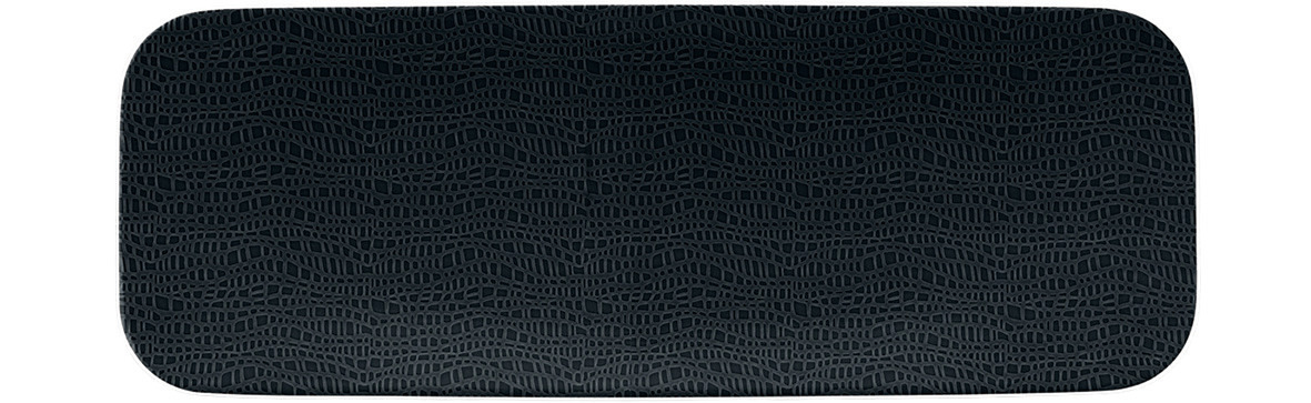 Coupplatte rechteckig 385 x 142 mm schwarz (M5388)
