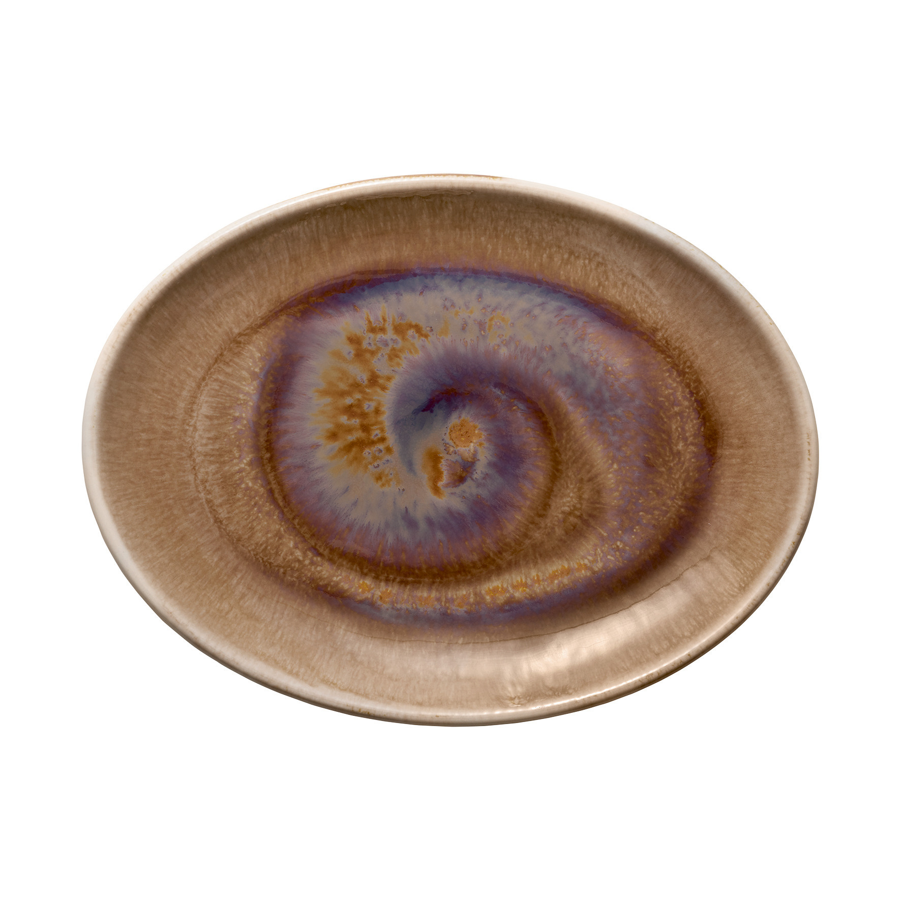 Coupplatte oval 253 x 189 mm Oyster