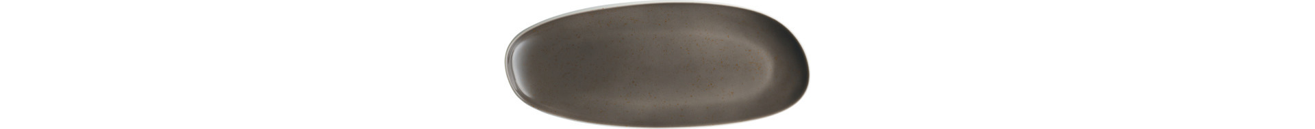 Coupplatte oval 179 x 88 mm Unique dunkelgrau