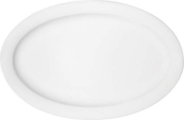 Dimension, Platte oval mit Fahne 356 x 237 mm