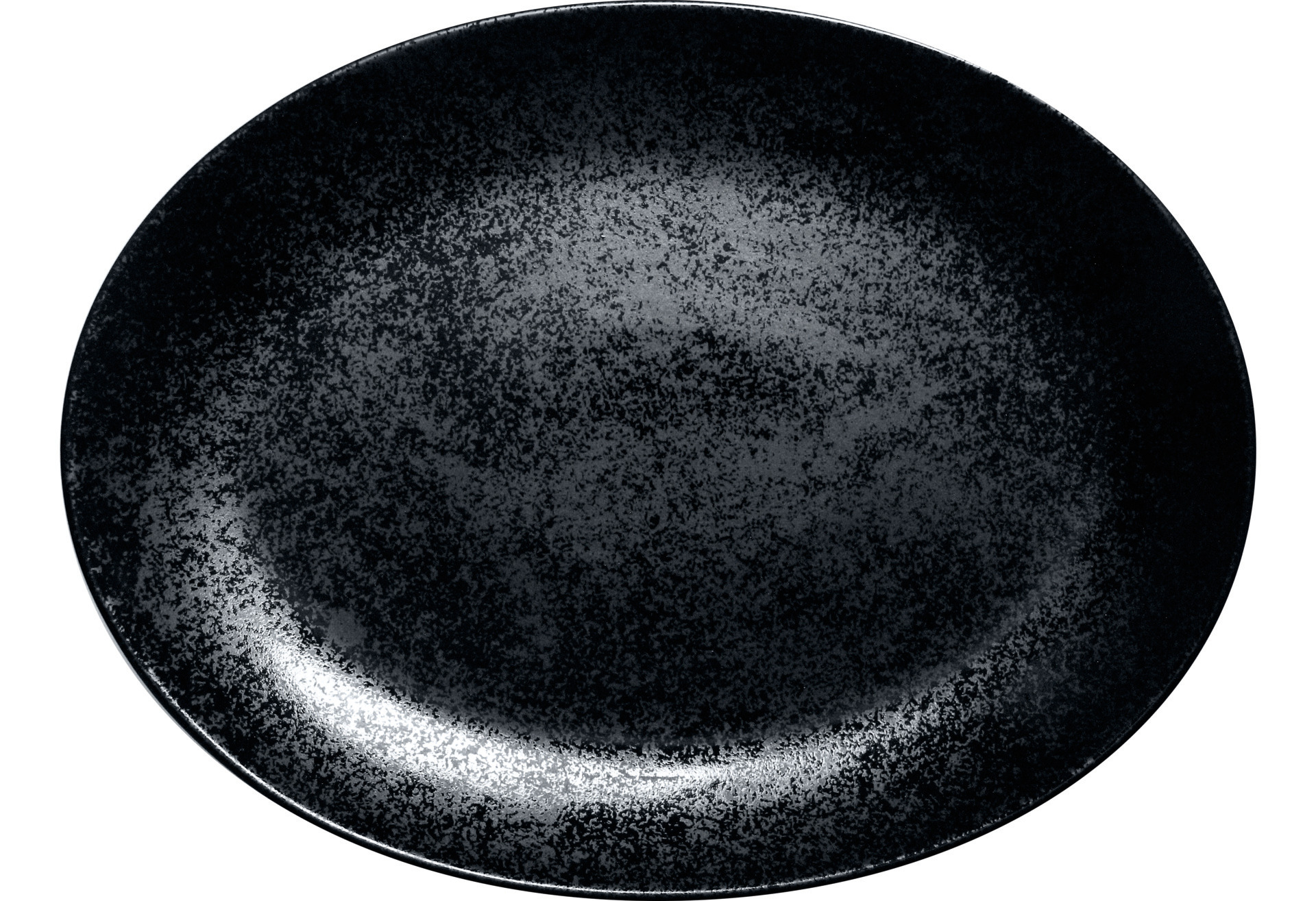 Karbon, Platte oval 360 x 270 mm
