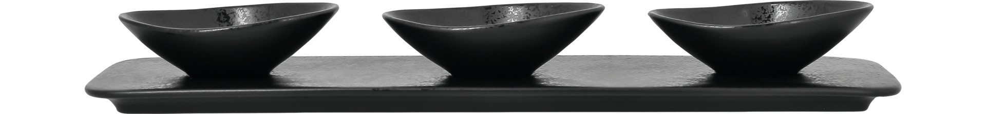 Schale shaped 100 x 75 mm / 0,06 l schwarz