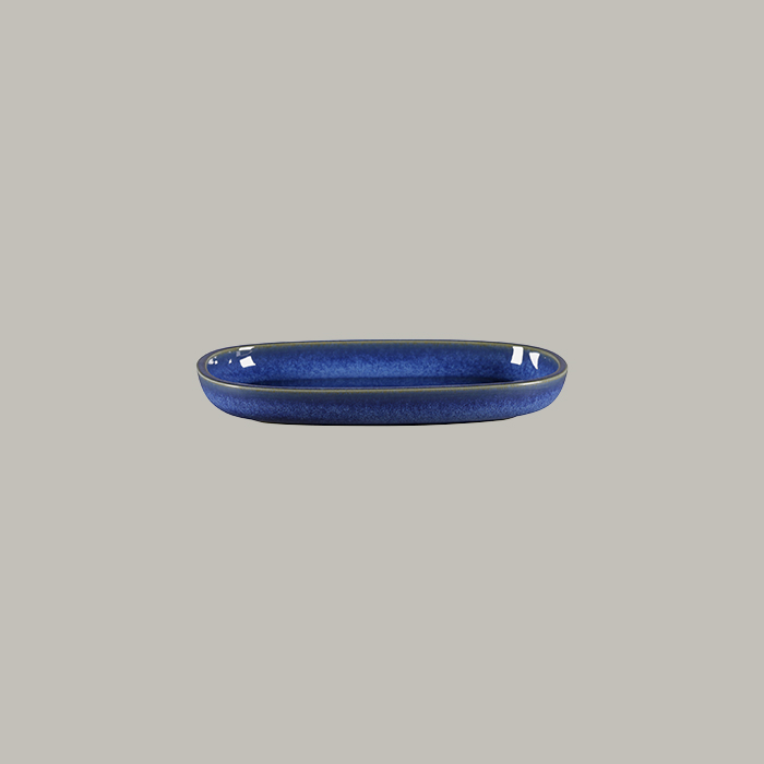 Ease, Platte oval flach 230 x 150 mm cobalt blue