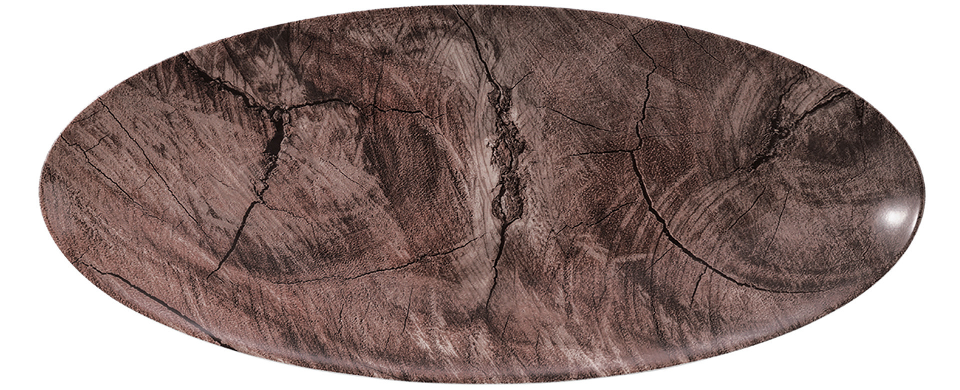 Coupplatte oval 435 x 191 mm Oak (M5379)